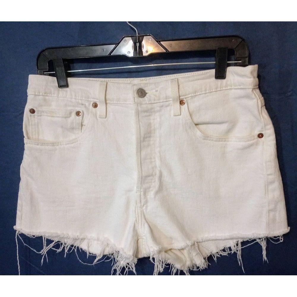 Levi's White Jean Shorts for Women